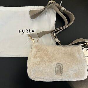 Furla Atena Faux Fur Crossbody bag